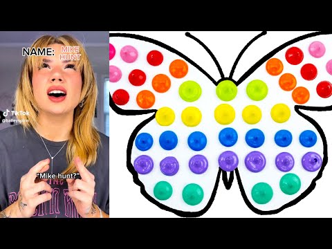 *1 Hour*🎨 Text To Speech 🎨 ASMR Satisfying Art || @Bailey Spinn || POVs Tiktok Compilations 2025